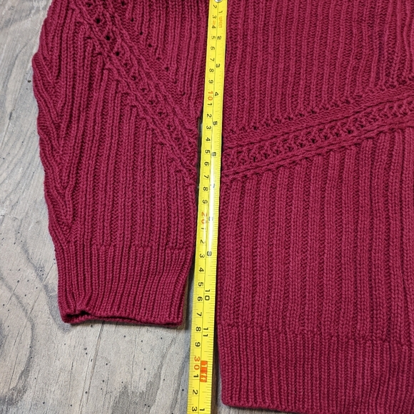 Coldwater creek women's size L garnet knit sweater *New - Picture 5 of 7